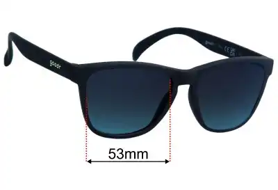 Goodr Mick and Keith's Midnight Ramble Replacement Lenses 53mm wide 