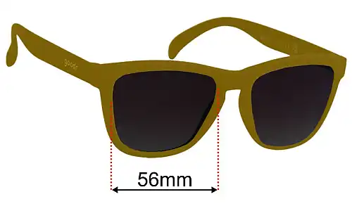 Goodr Ninja Kick The Damn Rabbit Ersatzlinsen 56mm wide 