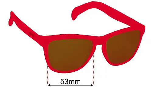 Goodr Flamingos On A Booze Cruise  Replacement Lenses 53mm wide 