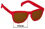 Sunglass Fix Replacement Lenses for Goodr Flamingos On A Booze Cruise - 53mm Wide 