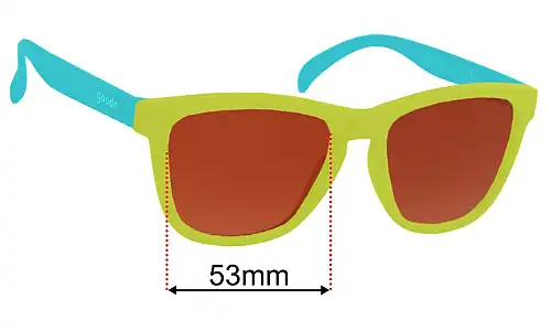 Goodr Pineapple Painkillers  Ersatzlinsen 53mm wide 