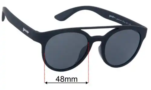 Goodr Professor 00G  Ersatzlinsen 48mm wide 