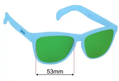 Goodr Sunbathing With Wizards Replacement Lenses 53mm wide 