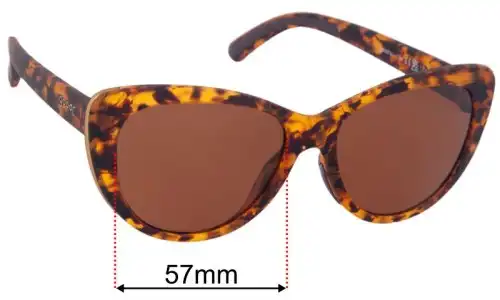 Goodr The Catwalk's Meow  Replacement Lenses 57mm wide 