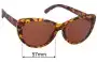 Sunglass Fix Replacement Lenses for Goodr The Catwalk's Meow - 57mm Wide 