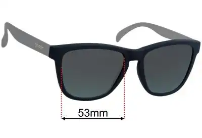 Goodr The Empire Did Nothing Wrong Replacement Lenses 53mm wide 