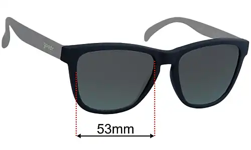 Goodr The Empire Did Nothing Wrong Replacement Lenses 53mm wide 