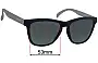 Sunglass Fix Replacement Lenses for Goodr The Empire Did Nothing Wrong - 53mm Wide 