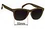 Sunglass Fix Replacement Lenses for Goodr Three Parts Tee - 53mm Wide 