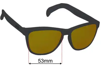 Goodr Whiskey Shots With Satan Replacement Lenses 53mm wide 