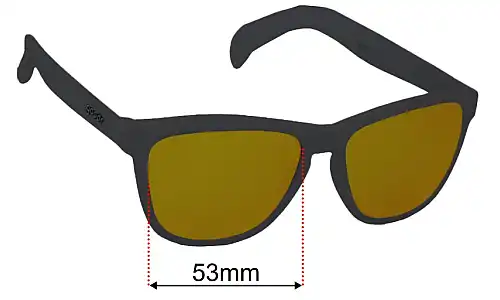 Goodr Whiskey Shots With Satan  Replacement Lenses 53mm wide 