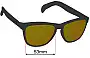 Sunglass Fix Replacement Lenses for Goodr Whiskey Shots With Satan - 53mm Wide 