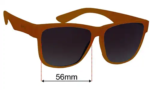 Goodr WOD (Walruses Of The Desert)  Lentilles de Remplacement 56mm wide 