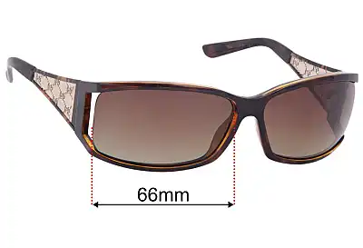 Gucci GG2998/S Ersatzgläser 66mm wide 