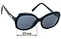 Sunglass Fix Lentes de Repuesto para Just Cavalli JC561S - 57mm Wide 