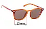 Sunglass Fix Lentes de Repuesto para Le Specs Big Deal - 53mm Wide 