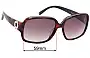 Sunglass Fix Replacement Lenses for Montblanc MB 358S - 59mm Wide 