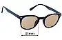 Sunglass Fix Lentes de Repuesto para Oh La La!  GU1-PAB2 - 41mm Wide 
