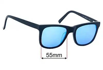 Oscar Wylee Niko Replacement Lenses 55mm wide 