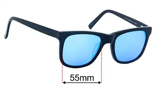 Oscar Wylee Niko Replacement Lenses 55mm wide 