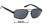 Sunglass Fix Ersatzgläser für Prada SPR58N - 60mm Wide 