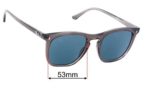 Ray-Ban RB2210 Replacement Lenses 53mm wide 