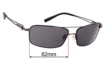 Serengeti Dante Replacement Lenses 62mm wide 