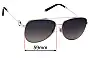 Sunglass Fix Ersatzgläser für Tiffany & Co TF 3080 - 59mm Wide 