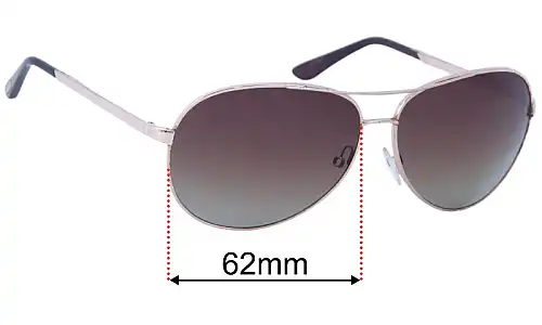 Tom Ford Charles TF35 Lentes de Repuesto 62mm wide 