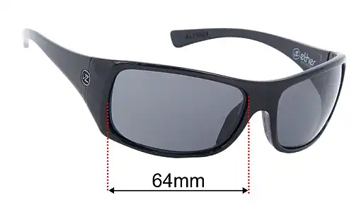 Von Zipper Alysium Lentes de Repuesto 64mm wide 