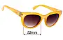 Sunglass Fix Replacement Lenses for Von Zipper Queenie - 52mm Wide 