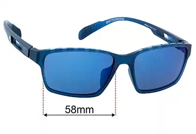 Adidas SP0024 Replacement Lenses 58mm wide 