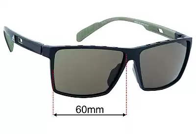 Adidas SP0034 Replacement Lenses 60mm wide 