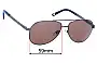 Sunglass Fix Replacement Lenses for Bill Bass Otto - 58mm Wide 