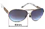 Sunglass Fix Replacement Lenses for Chopard SCH A63S - 63mm Wide 