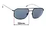 Sunglass Fix Lentes de Repuesto para Emporio Armani EA2097 - 59mm Wide 