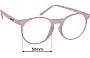 Sunglass Fix Ersatzgläser für Goodr Mauve Mood Board - 50mm Wide 