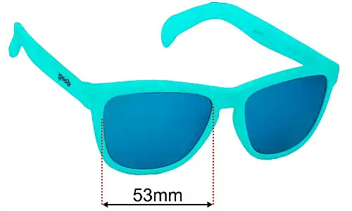 Goodr Nessy's Midnight Orgy  Replacement Lenses 53mm wide 