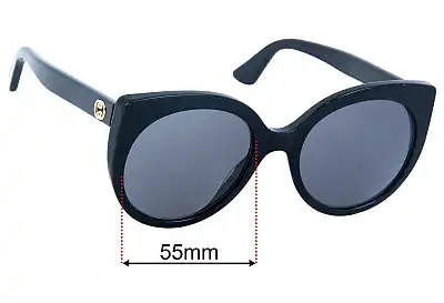 Gucci GG0325S Ersatzgläser 55mm wide 