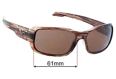 Maui Jim MJ226 Hamoa Beach Verres de Remplacement 61mm wide 