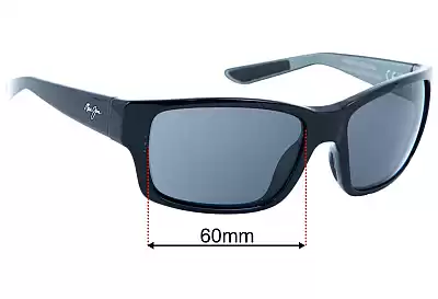 Maui Jim MJ604 Mangroves Verres de Remplacement 60mm wide 