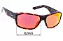 Sunglass Fix Replacement Lenses for Nike EV0495 Zonda - 62mm Wide 