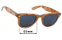 Sunglass Fix Replacement Lenses for Polaroid 8541 - 51mm Wide 