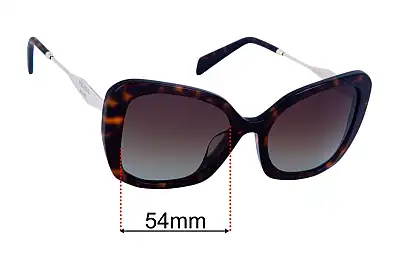 Prada SPR03Y-F Replacement Lenses 54mm wide 
