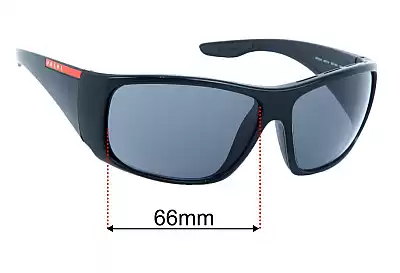 Prada SPS04V Replacement Lenses 66mm wide 