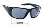Sunglass Fix Replacement Lenses for Prada SPS04V - 66mm Wide 