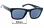 Sunglass Fix Replacement Lenses for Spy Optic Crossway - 57mm Wide 