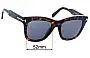 Sunglass Fix Replacement Lenses for Tom Ford Julie TF685 - 52mm Wide 