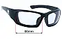 Sunglass Fix Lentes de Repuesto para Wiley X H-D Tat - 66mm Wide 