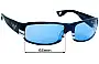 Sunglass Fix Replacement Lenses for Emporio Armani EA9482/S - 64mm Wide 